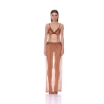 Bronx and Banco Amira Brown Two Piece Dress | Maxi Dresses | Luxury Shoes 