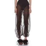 Bronx and Banco Black Organza Pant | Pants | Luxury Shoes 