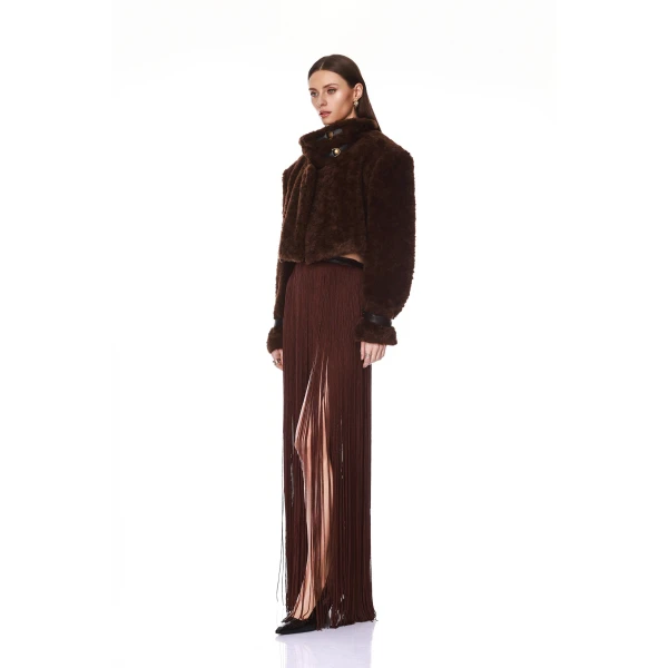 Bronx and Banco Faux Mink Long Sleeve Jacket | Jackets | Luxury Shoes 
