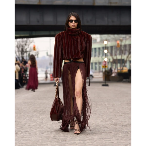 Bronx and Banco Faux Mink Long Sleeve Jacket | Jackets | Luxury Shoes 