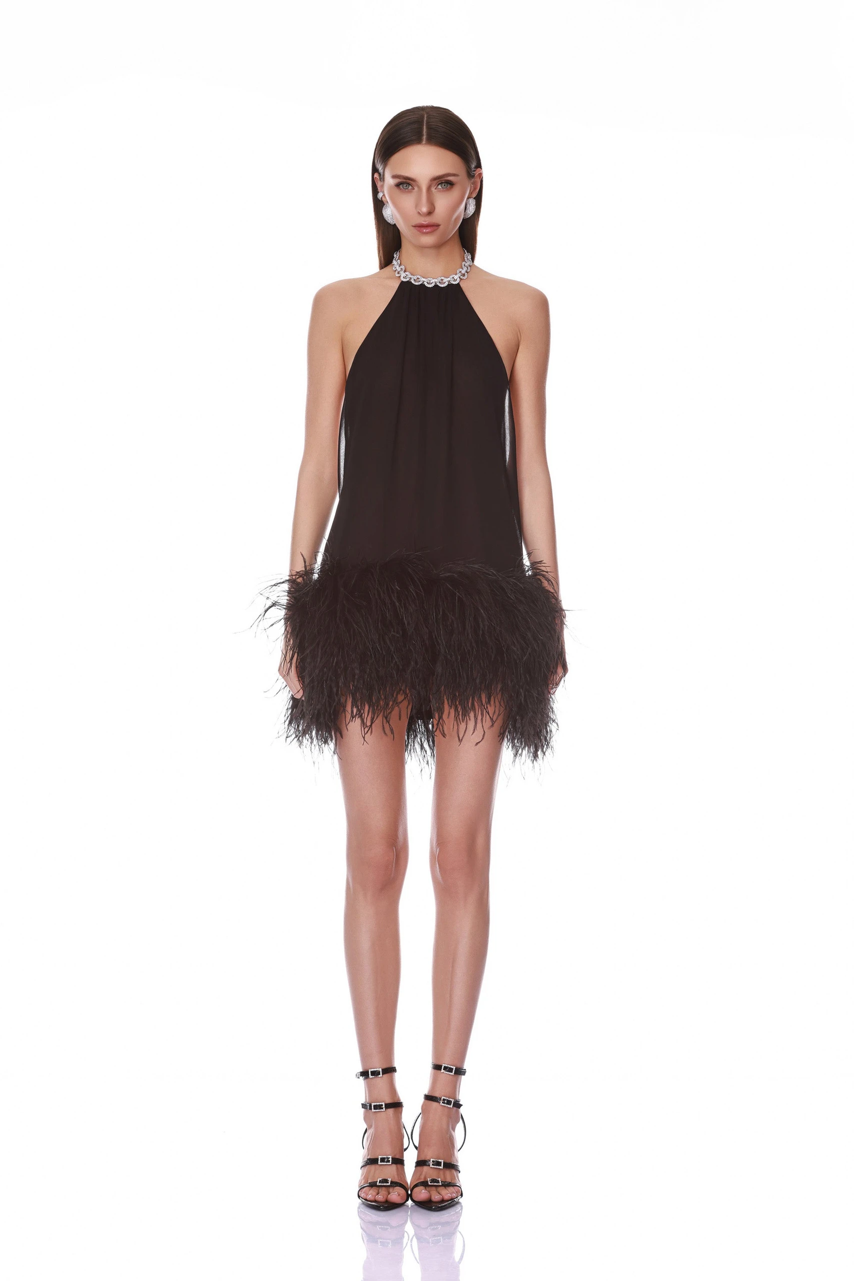 Bronx and Banco Madeline Halter Neck Mini Dress 1 Bronx and Banco Madeline Halter Neck Mini Dress | Mini Dresses | Luxury Shoes