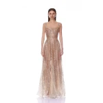 Bronx and Banco Midnight Sleeveless Embellished Tulle Gown | Evening Gowns | Luxury Shoes 
