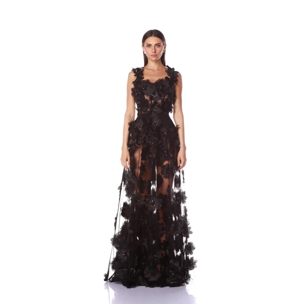 Bronx and Banco Rosalie Noir Gown | Evening Gowns | Luxury Shoes 