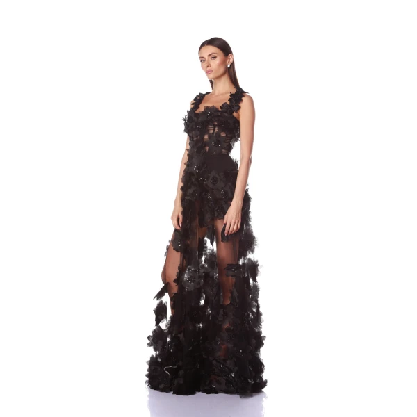 Bronx and Banco Rosalie Noir Gown | Evening Gowns | Luxury Shoes 