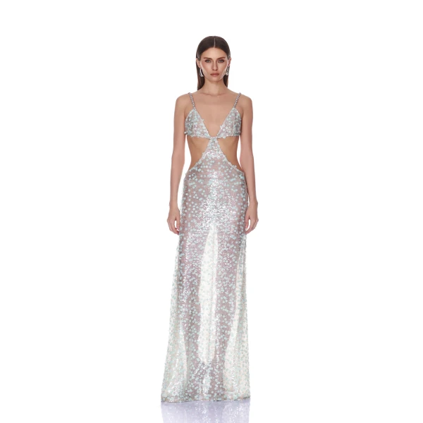 Bronx and Banco Seaside Sequin Cutout Maxi Dress | Maxi Dresses | Luxury Shoes 