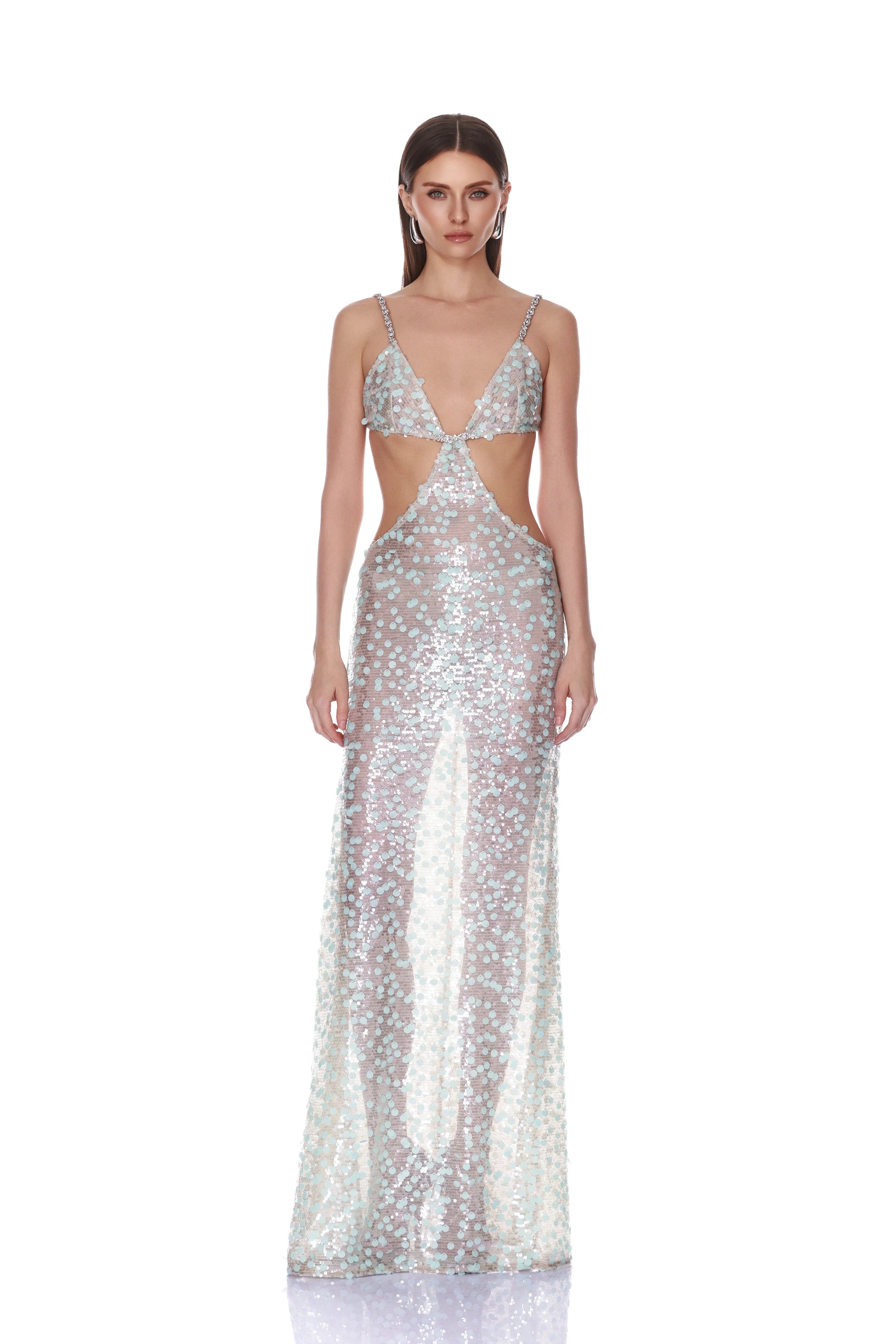 Bronx and Banco Seaside Sequin Cutout Maxi Dress 1 Bronx and Banco Seaside Sequin Cutout Maxi Dress | Maxi Dresses | Luxury Shoes
