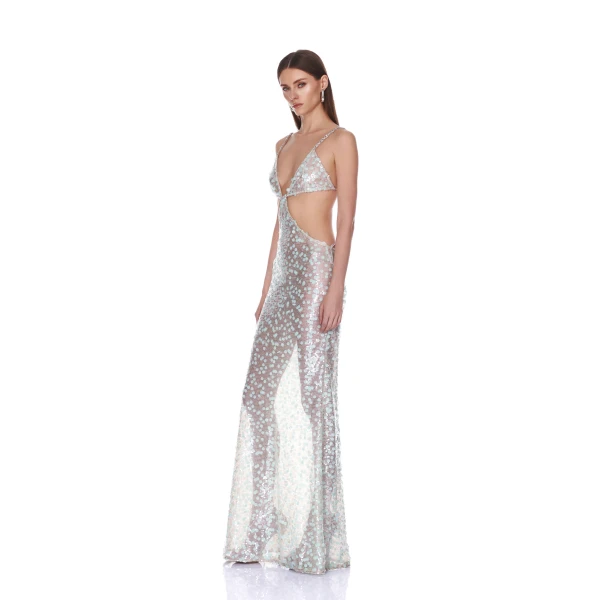 Bronx and Banco Seaside Sequin Cutout Maxi Dress | Maxi Dresses | Luxury Shoes 