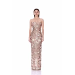 Bronx and Banco Strapless Embellished Metallic Maxi Dress | Maxi Dresses | Luxury Shoes 