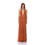 Bronx and Banco Zuri Halterneck Cutout Gown | Evening Gowns | Luxury Shoes 