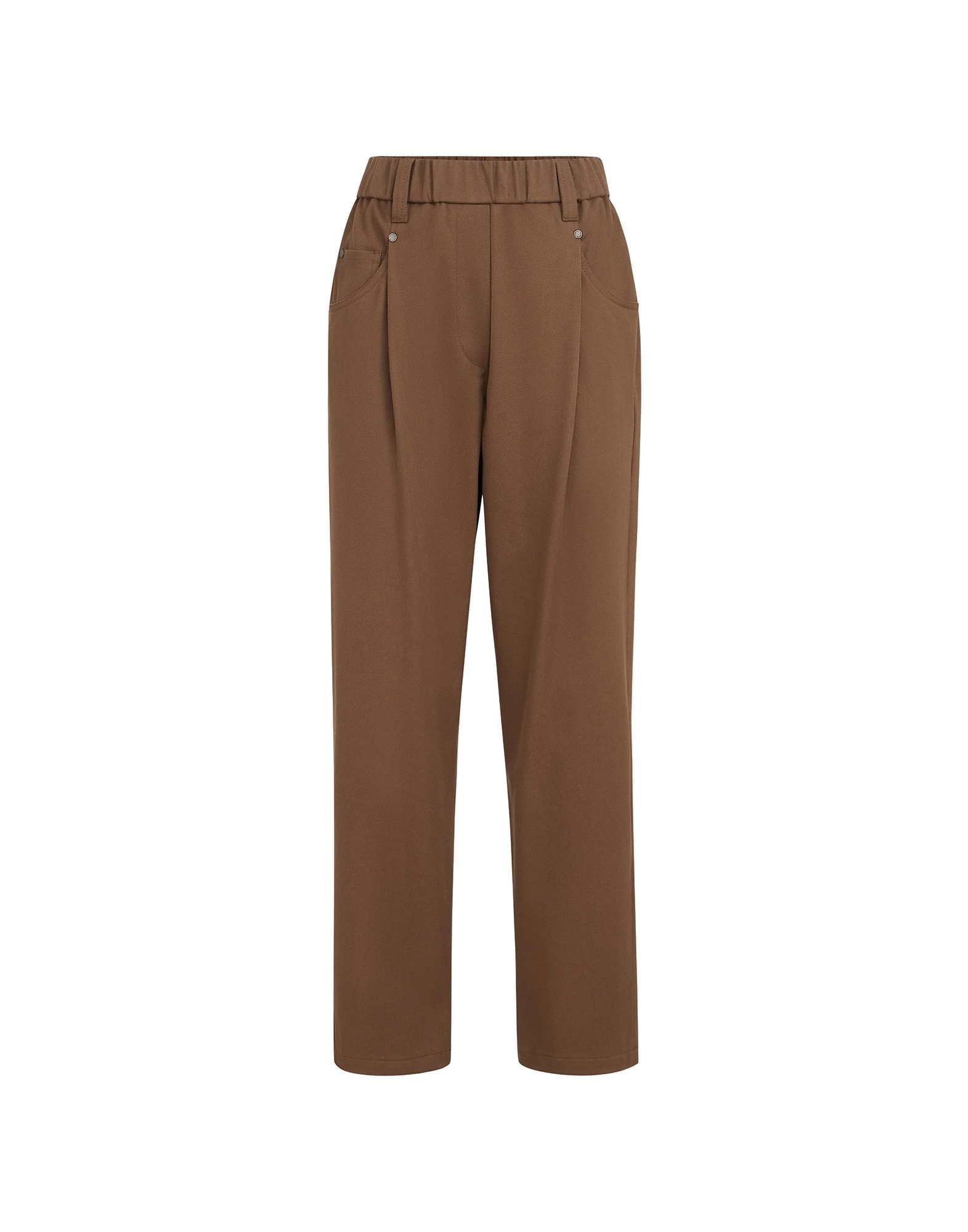Brunello Cucinelli Baggy pull-on trousers in Cigar Brunello Cucinelli
