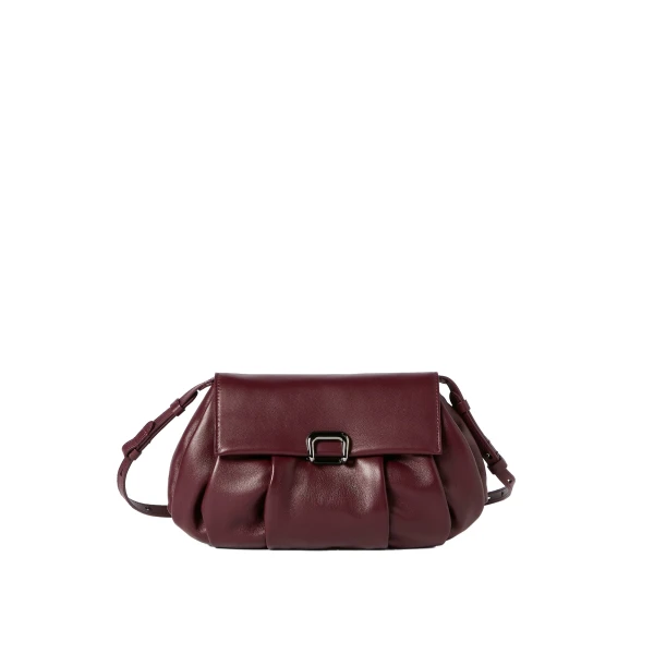 Brunello Cucinelli Boule bag in nappa leather in Burgundy