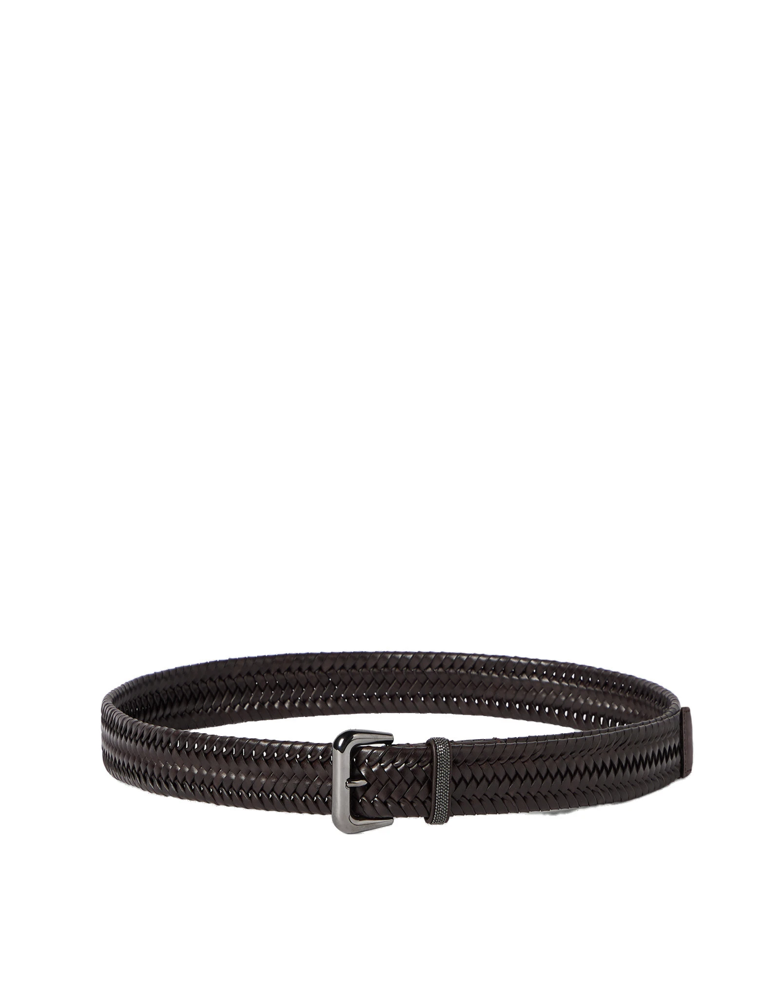 Brunello Cucinelli Braided leather belt in Rust Brown Brunello Cucinelli Braided leather belt in Rust Brown | Belts | Luxury Shoes