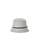 Brunello Cucinelli Bucket hat with monili in Light Grey | Hats | Luxury Shoes 