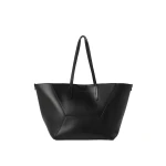Brunello Cucinelli Calfskin BC Duo bag in Black