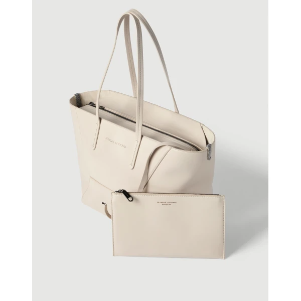 Calfskin BC Duo small bag in Ivory - Image 5
