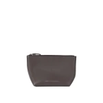 Brunello Cucinelli Calfskin pouch with monili in Rust Brown | Wallets & Purses | Luxury Shoes 