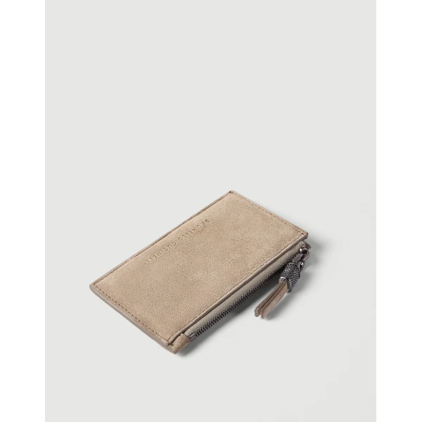 Brunello Cucinelli Card case in Beige, view 3 | Wallets & Purses | Luxury Shoes 