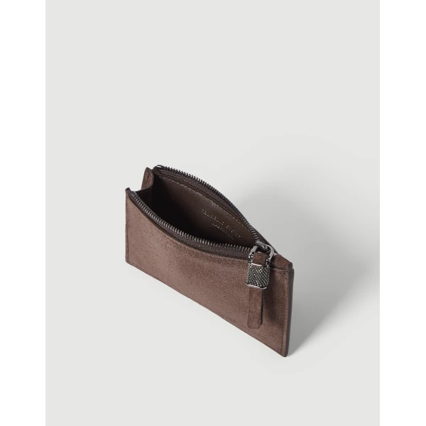 Brunello Cucinelli Card case in Espresso, view 4 | Wallets & Purses | Luxury Shoes 