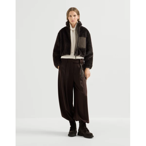 Brunello Cucinelli Cashmere English rib sweater in Butter, view 6 | Sweaters | Luxury Shoes 
