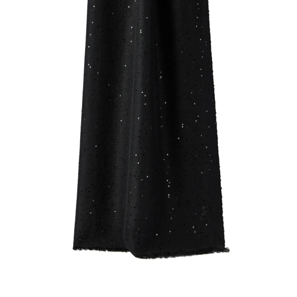 Brunello Cucinelli Cashmere and silk Diamond yarn scarf in Black | Scarves | Luxury Shoes 
