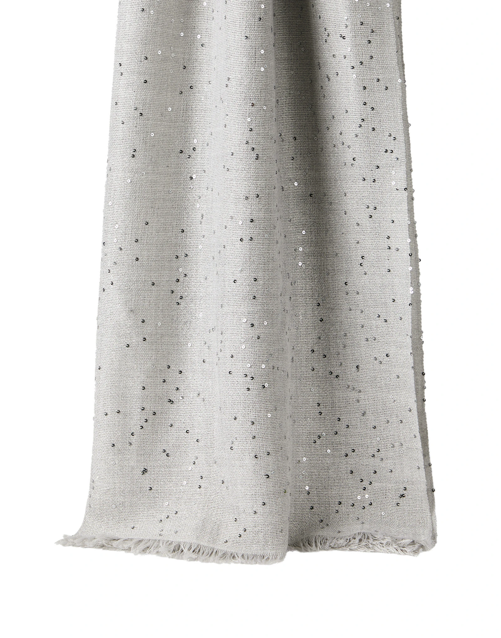 Brunello Cucinelli Cashmere and silk Diamond yarn scarf in Light Grey Brunello Cucinelli Cashmere and silk Diamond yarn scarf in Light Grey | Scarves | Luxury Shoes