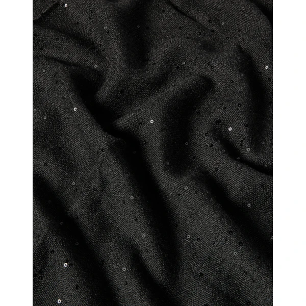 Brunello Cucinelli Cashmere and silk Diamond yarn scarf in Lignite Grey, view 3 | Scarves | Luxury Shoes 