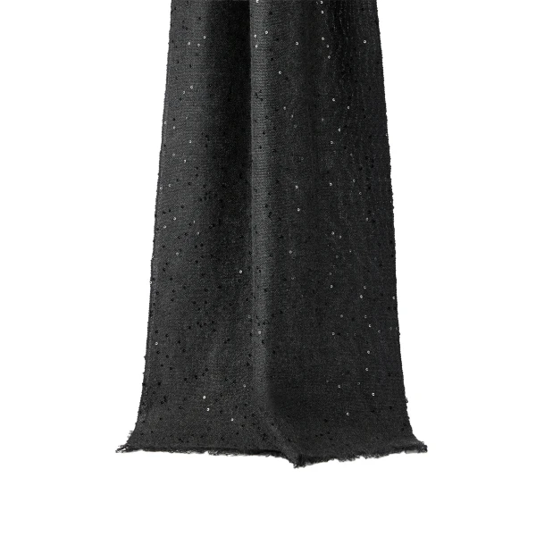 Brunello Cucinelli Cashmere and silk Diamond yarn scarf in Lignite Grey | Scarves | Luxury Shoes 