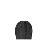 Brunello Cucinelli Cashmere and silk beanie in Lignite Grey | Hats | Luxury Shoes 