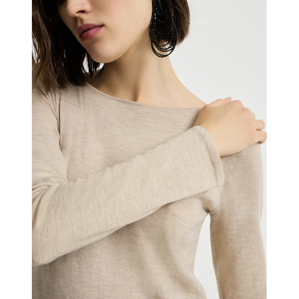 Beige Knitwear