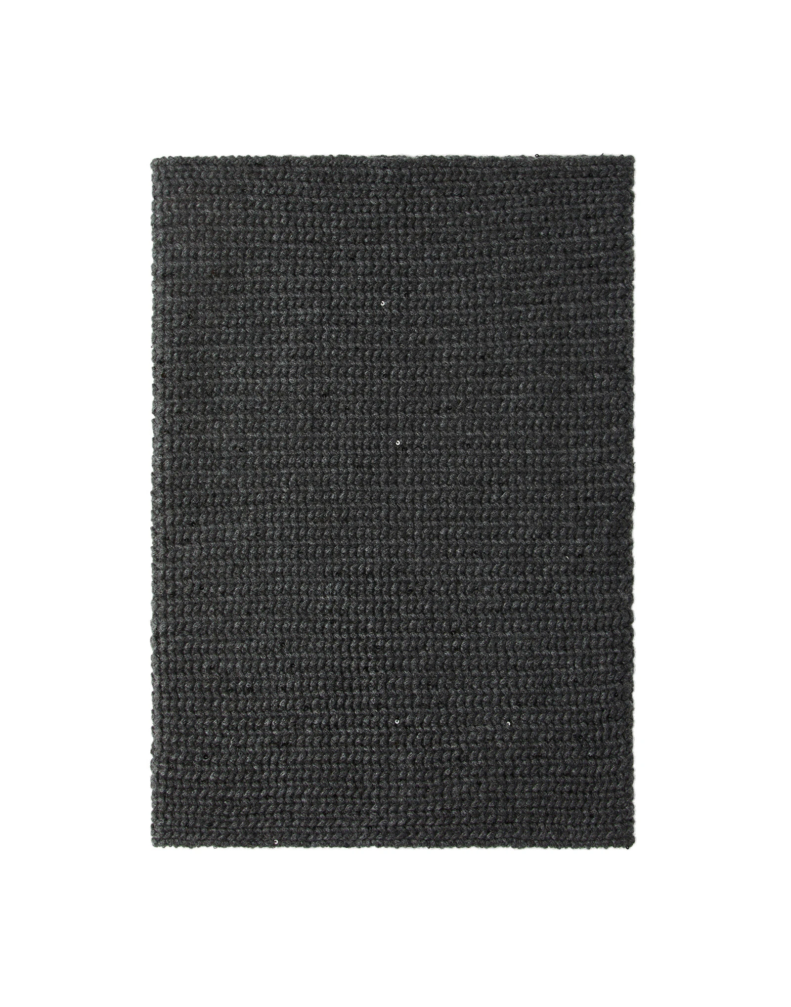 Brunello Cucinelli Cashmere and silk rib knit neck warmer in Lignite Grey Brunello Cucinelli Cashmere and silk rib knit neck warmer in Lignite Grey | Scarves | Luxury Shoes