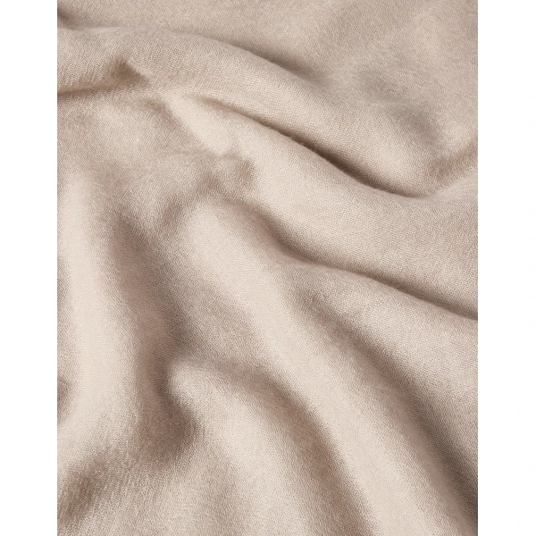 Brunello Cucinelli Cashmere and silk scarf in Beige, view 3 | Scarves | Luxury Shoes 
