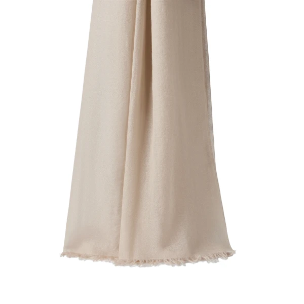 Brunello Cucinelli Cashmere and silk scarf in Beige | Scarves | Luxury Shoes 