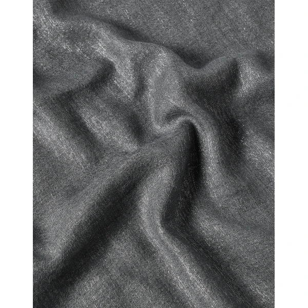 Brunello Cucinelli Cashmere and silk scarf in Lead, view 3 | Scarves | Luxury Shoes 