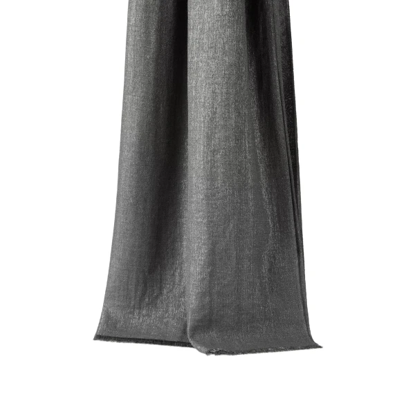 Brunello Cucinelli Cashmere and silk scarf in Lead | Scarves | Luxury Shoes 
