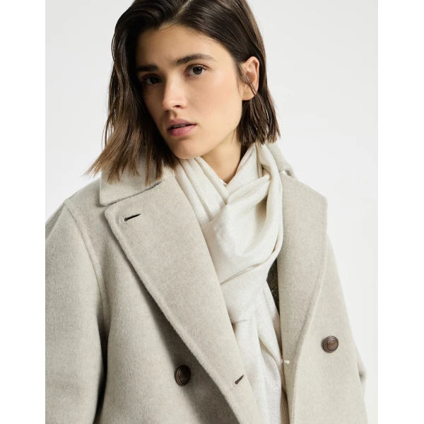 Brunello Cucinelli Cashmere and silk scarf in Panama, view 4 | Scarves | Luxury Shoes 