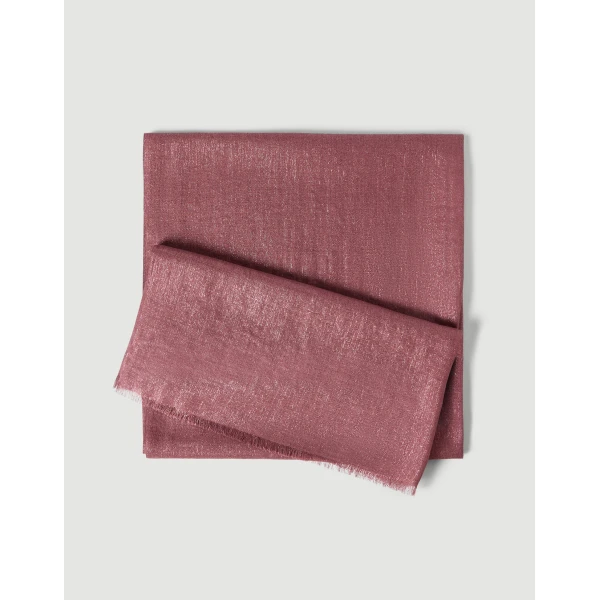 Brunello Cucinelli Cashmere and silk scarf in Purple, view 2 | Scarves | Luxury Shoes 