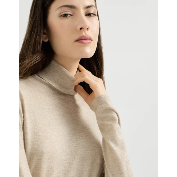 Beige Knitwear