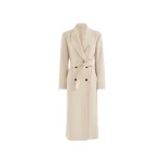 Brunello Cucinelli Cashmere coat with belt and monili in Beige