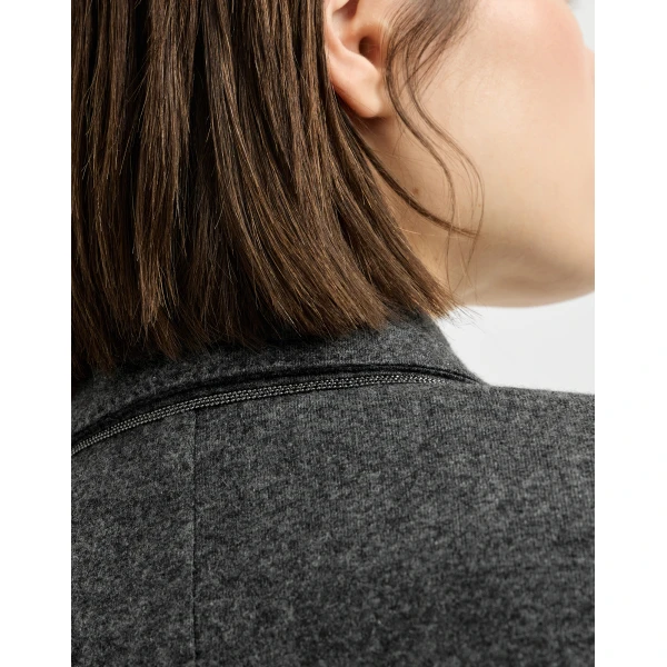 Cashmere jersey blazer in Anthracite - Image 4