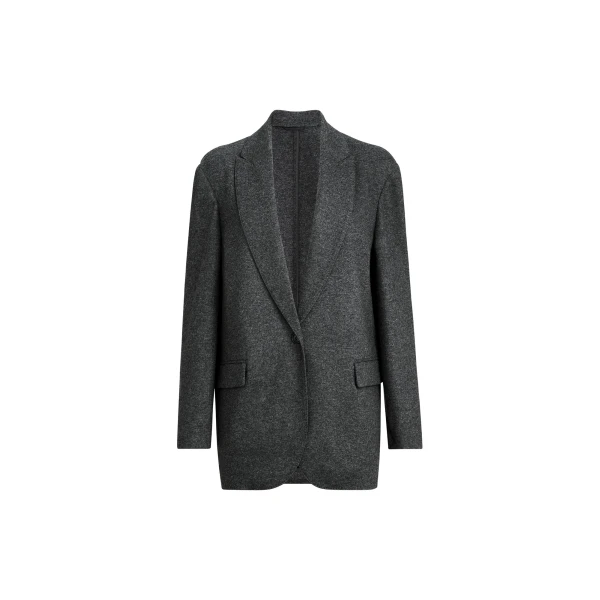 Cashmere jersey blazer in Anthracite