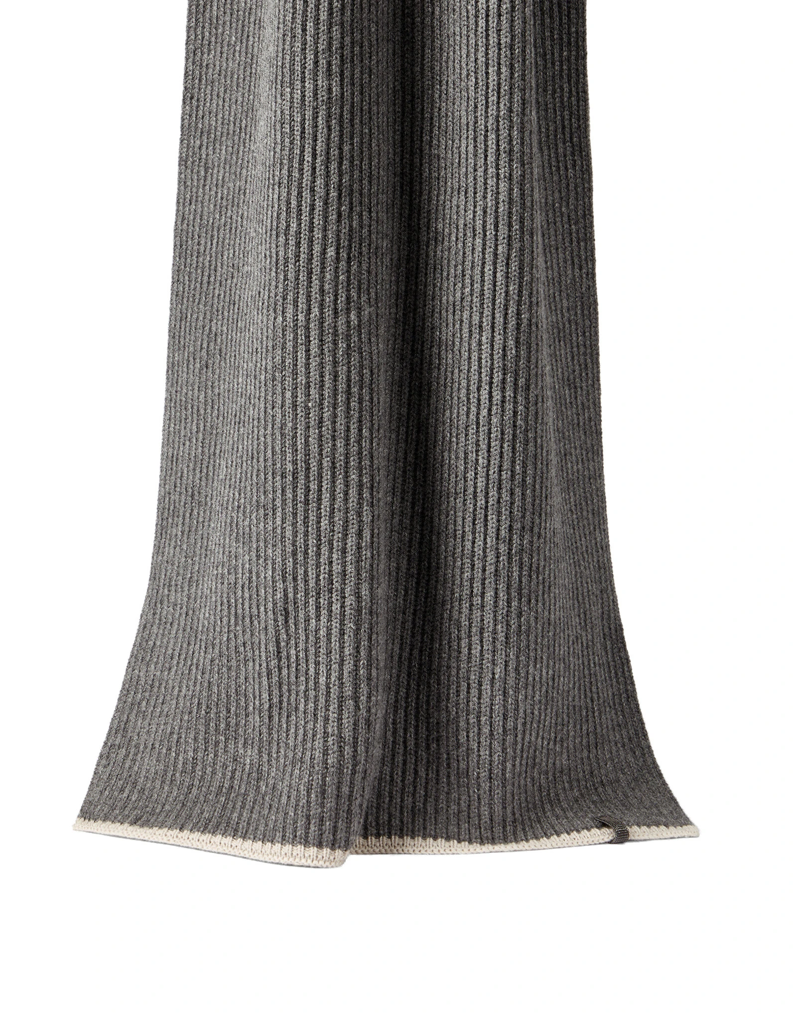 Brunello Cucinelli Cashmere knit scarf in Lead Brunello Cucinelli Cashmere knit scarf in Lead | Scarves | Luxury Shoes