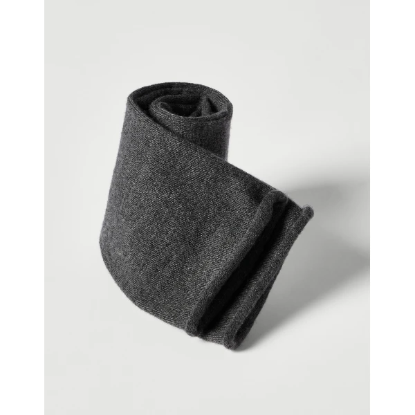 Brunello Cucinelli Cashmere knit socks in Anthracite, view 2 | Accessories | Luxury Shoes 