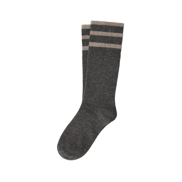 Brunello Cucinelli Cashmere knit socks in Dark Grey | Accessories | Luxury Shoes 