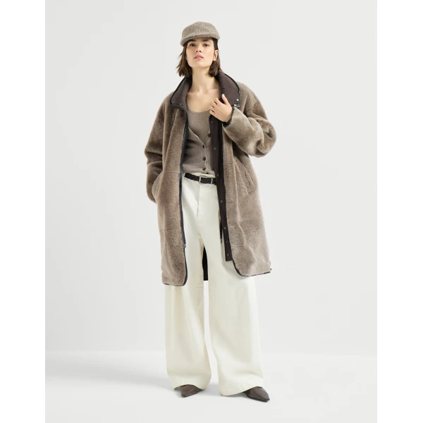 Brunello Cucinelli Cashmere knit top in Rope, view 6 | Sweaters | Luxury Shoes 