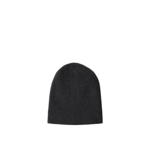 Brunello Cucinelli Cashmere rib knit beanie in Lignite Grey | Hats | Luxury Shoes 