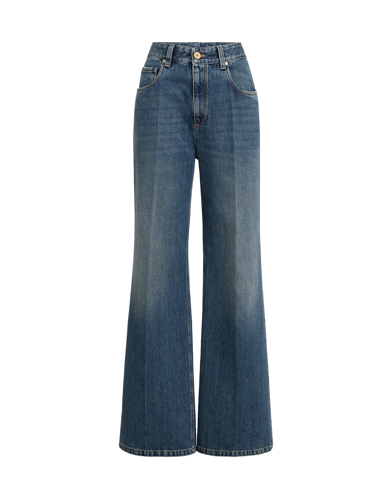 Brunello Cucinelli Contemporary Loose trousers in Denim Brunello Cucinelli