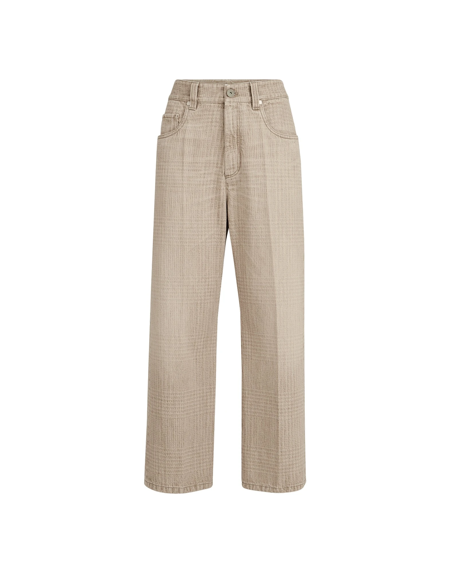 Brunello Cucinelli Contemporary Square trousers in Sand Brunello Cucinelli