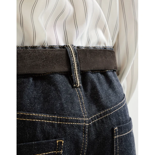 Contemporary trousers in Dark Denim - Image 4