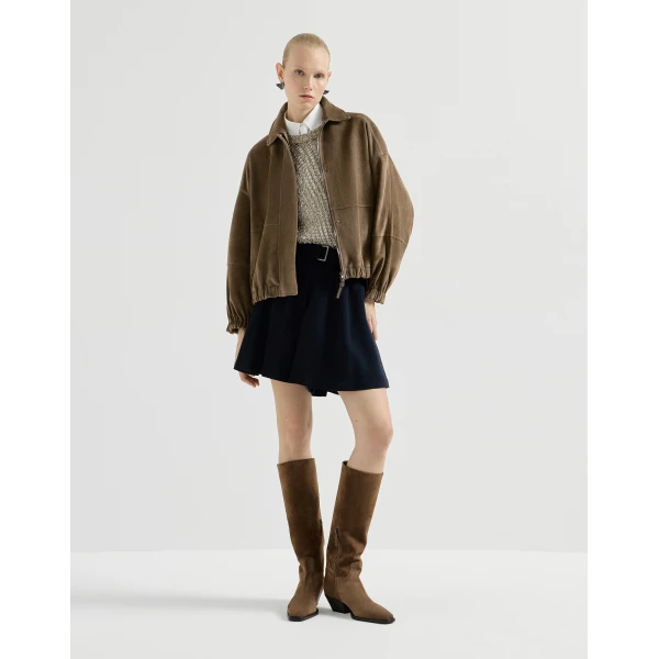 Couture suede jacket in Origano - Image 6