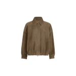 Brunello Cucinelli Couture suede jacket in Origano
